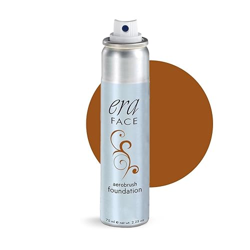 ERA Face spray makeup (R9 Chestnut, 2.25 oz) - airbrush foundation, everyday, buildable, professional spray on cosmetics by Era Beauty Beauty & Personal Care ERA Beauty