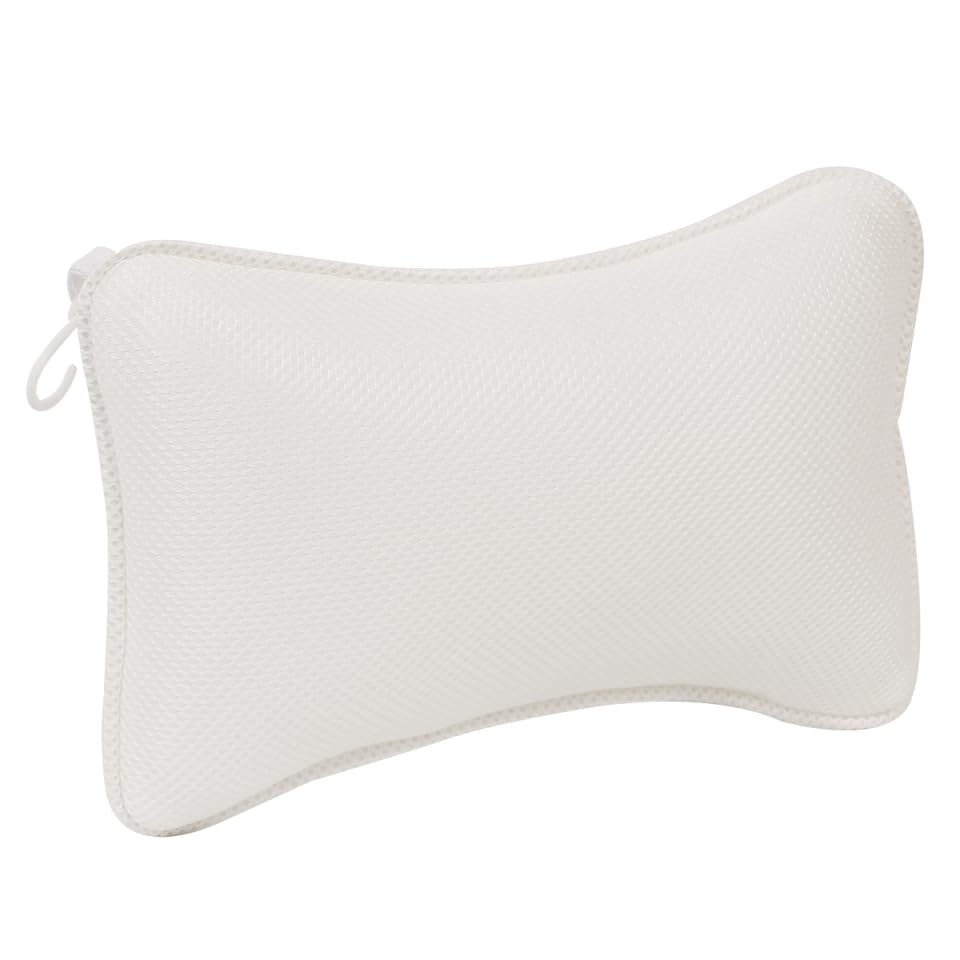 SUPVOX 3D Mesh Bath Pillow for Bathtub - Non-Slip Bathtub Pillow with 2 Strong Suction Cups, Breathable Neck and Head Support Cushion for Tub, Spa Beauty and Personal Care SUPVOX