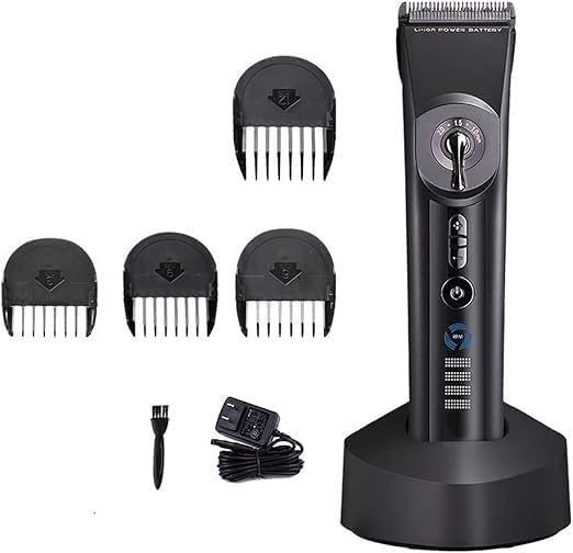 YREAJZVS Hair Clippers for Men, Hair Clippers for Men' Professional Hair Cutting LCD Display, Cordless Quiet Hair Trimmers for Barbers,4 Guide Combs Beauty and Personal Care YREAJZVS