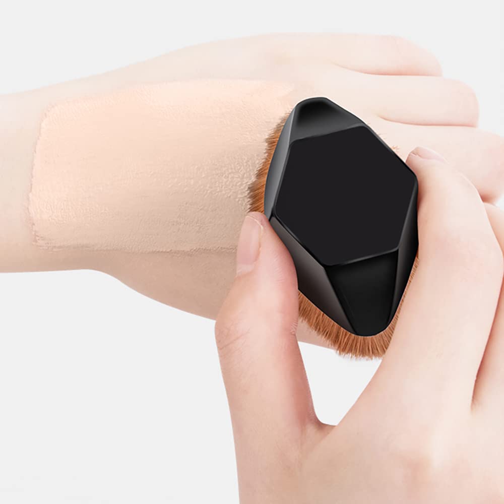 Brochas De Maquillaje, Flat Top Kabuki Hexagon Foundation Brush, Brochas De Maquillaje Con Tapa Plana Magic Brochas Para Base De Maquillaje Makeup Beauty & Personal Care Tyemp