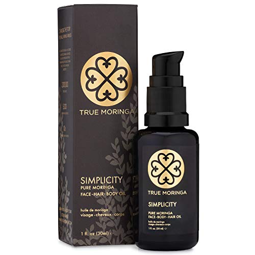 True Moringa Oil 100% Pure, Cold-Pressed Moringa Oil for Face, Hair & Skin?Anti Aging. Brightening Moisturizer, Unscented 30 ml ? Beauty & Personal Care True Moringa