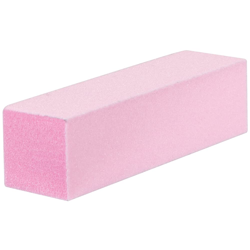ForPro Professional Collection Pink Pedicure Block, 100/180 Grit, Three-Sided Pedicure Nail Buffer, 3.75” L x 1” W x 1” H, 15-Count Beauty & Personal Care ForPro Professional Collection
