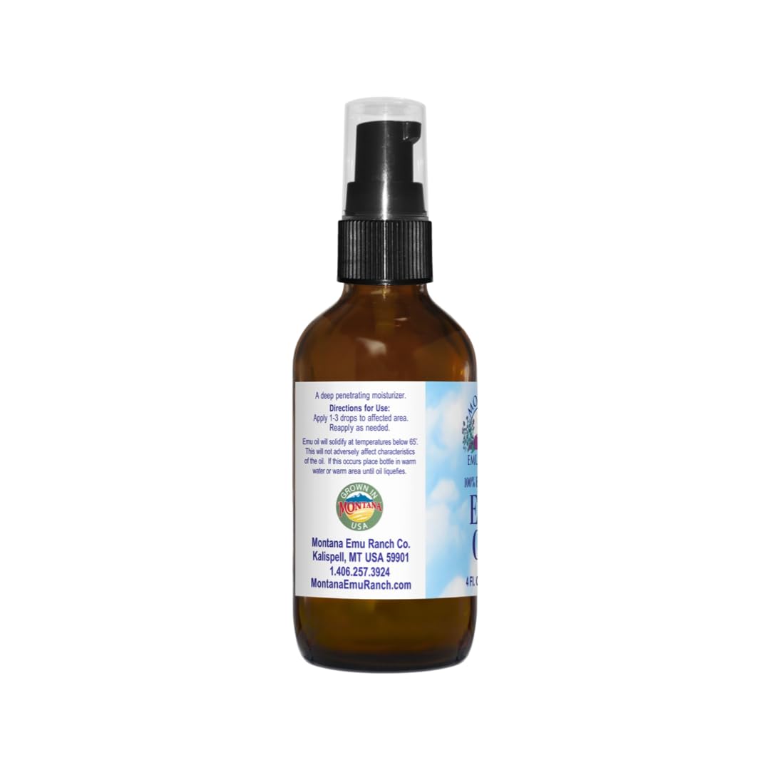 100 Pure Montana Emu Oil (4 Fluid Ounces) Beauty & Personal Care Montana Emu Ranch