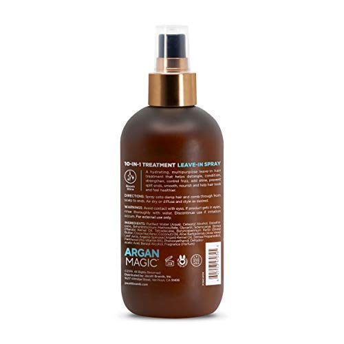 Argan Magic Hair Treatment & Stylizing Spray, 10 in 1, Made in USA, Paraben Free, Cruelty Free - 8 oz (2 Pack) Beauty & Personal Care Argan Magic