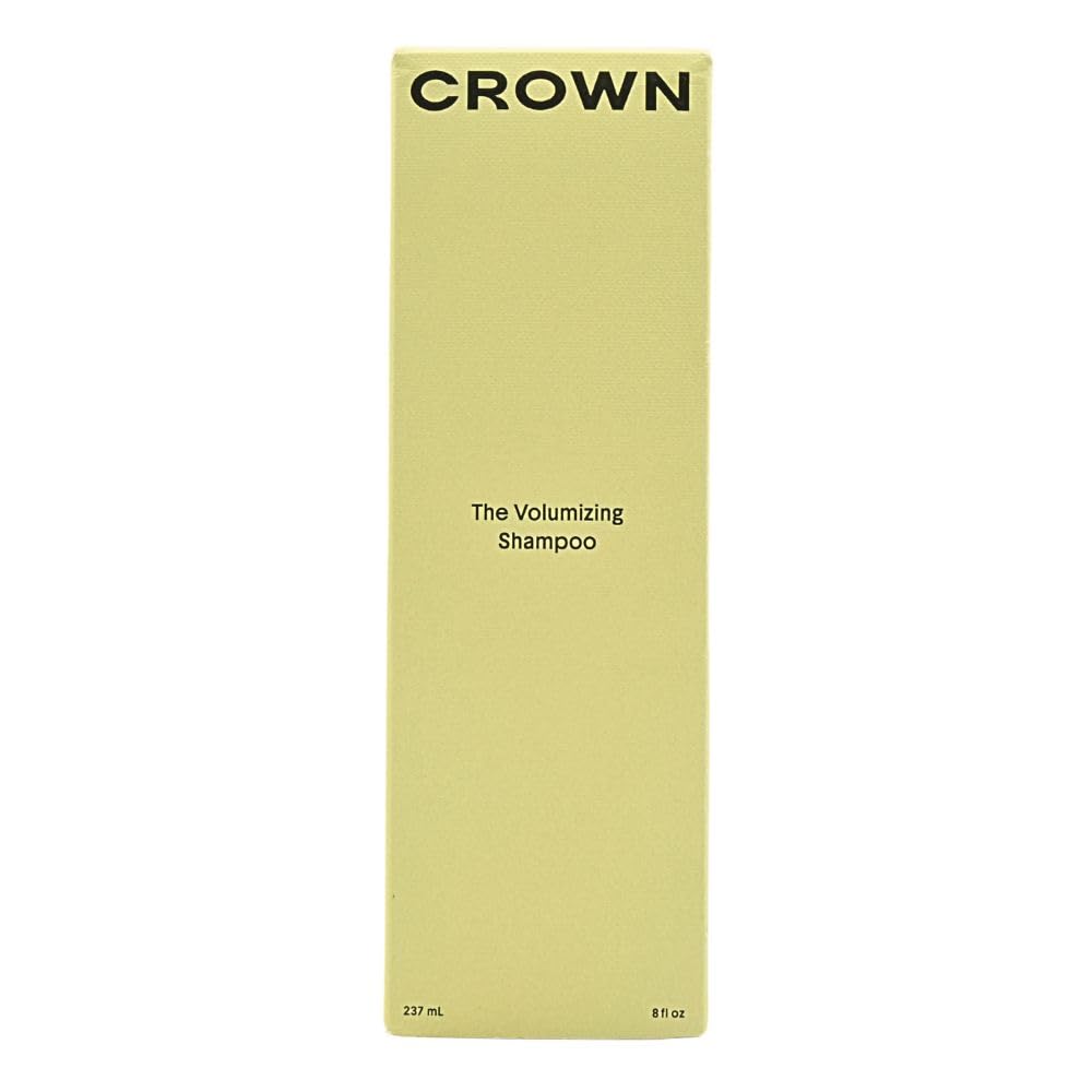 CROWN AFFAIR The Volumizing Shampoo 8oz - Lightweight Gel Cleanser for Oily, Flat Hair with Rice Protein & Tsubaki Oil