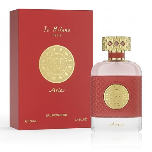 Jo Milano Zodiac Aries Eau De Parfum Spray | 3.4 oz (100ml) | Sweet, Oud, Amber, Saffron, Smoky Scent | Long Lasting Fragrance for Women Beauty & Personal Care Jo Milano