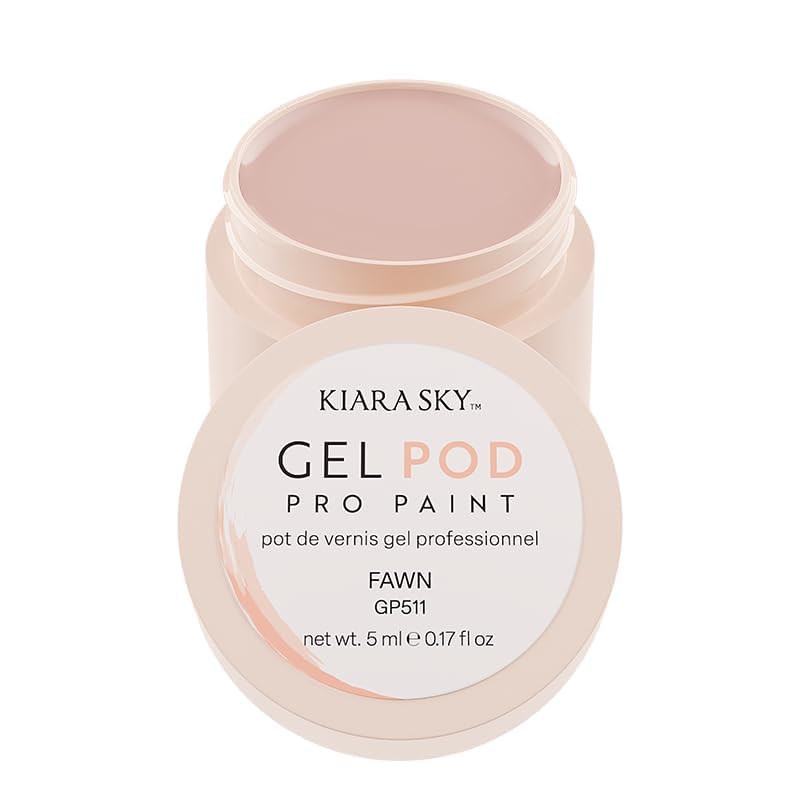 KIARA SKY Professional Nails Gel Art Pod - Ultra Pigmented Gel Art Paints (Fawn) Light Beige