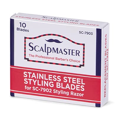 Scalpmaster Replacement Blades for Styling Razor Beauty and Personal Care Scalpmaster
