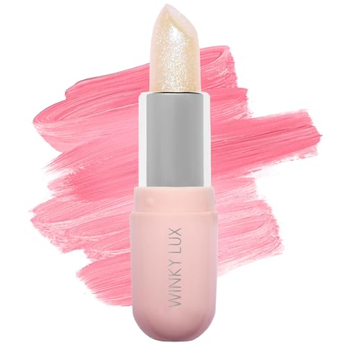 Winky Lux Unicorn Glimmer Balm -Hydrating ph Lip Balm, Natural Pink Tint with pH Color Changing, Moisturize & Soften Lips While Leaving Sheer Pink Beauty & Personal Care Winky Lux