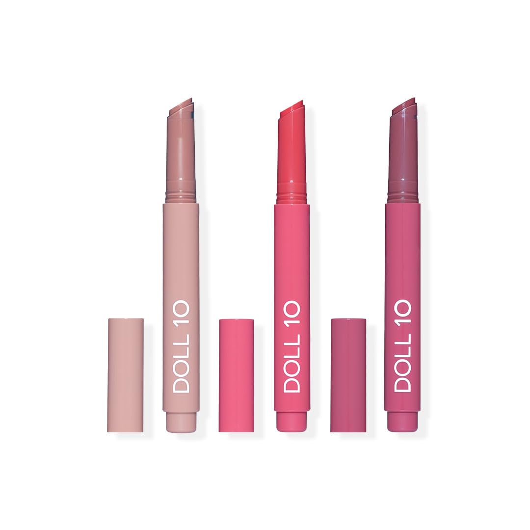 Peptide Plump Lip Treatment Trio - Hydrating, Plumping, Soothing - Doll 10 Beauty Beauty and Personal Care DOLL 10