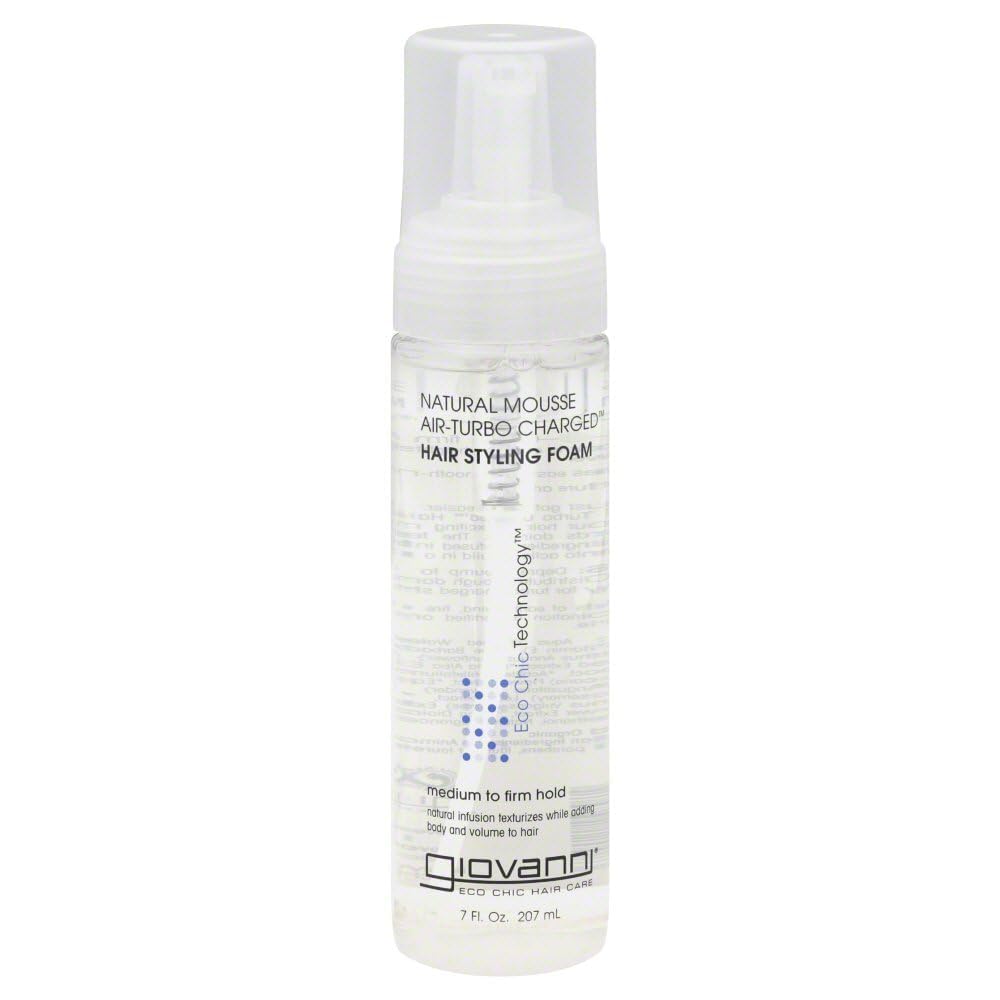 Giovanni: Natural Mousse (Air-turbo Charged), 7 oz (8 pack) Beauty & Personal Care GIOVANNI