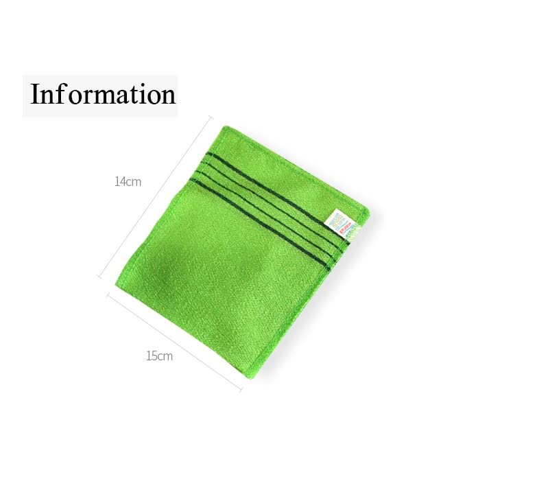 JoseonGotElephant] 8 pcs Korean Exfoliating ddaetawel Bath Washcloth - Body Scrub Towel for Smooth Skin, Keratosis Pilaris Durable Red & Green Italy Beauty and Personal Care JoseonGotElephant