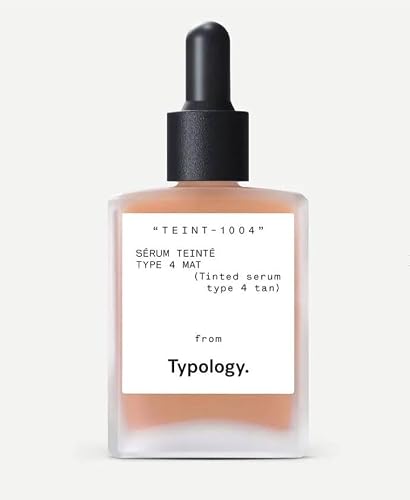 Typology Tinted Serum with Vitamin C, Squalane & Aloe Vera - Type 4 / Tan & Complimentary Sheet Masque Beauty & Personal Care Typology