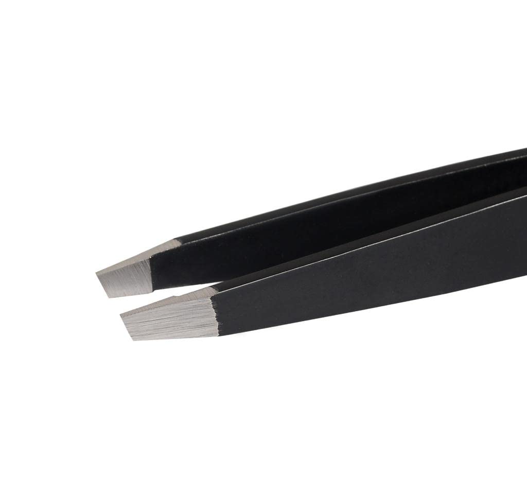 Abdul of Sialkot Tweezers for Eyebrows -Slant Tip Professional Stainless Steel Eyebrow Tweezers for Women & Men - Great Precision on Brow, Facial Hair Beauty & Personal Care Abdul of Sialkot