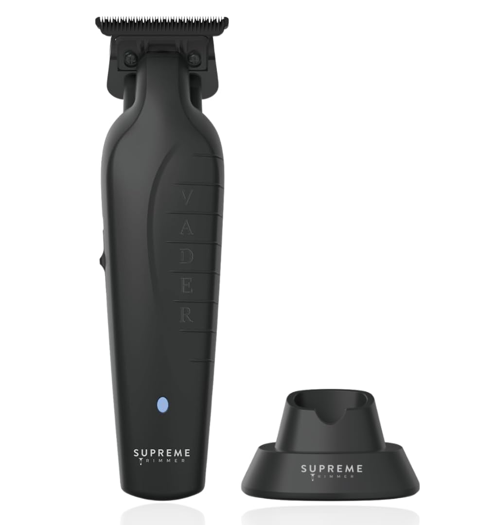 Supreme Trimmer Vader ST3778 - Professional Cordless Barber Liner - 210 Min Runtime, 7000 RPM Motor, Zero Gap DLC T-Blade, USB-C Fast Charging Beauty and Personal Care Supreme Trimmer