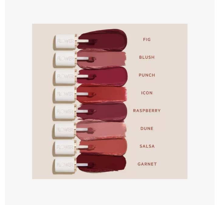 FLOWER BEAUTY By Drew Barrymore Perfect Pout Lip Color - Soft Matte Finish - Liquid Lipstick - Comfortable + Lightweight Feel (Blush) Beauty & Personal Care FLOWER