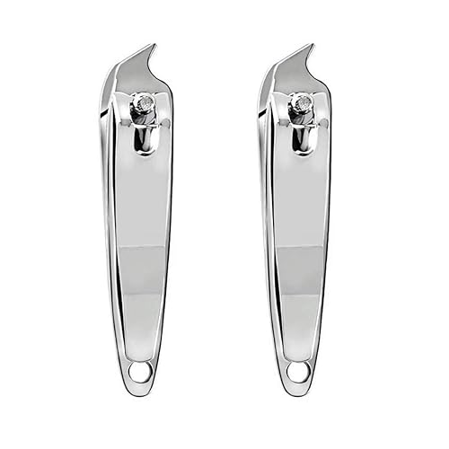 DNHCLL 2 PCS Metal Slanted Edge Nail Cutting Clippers Pedicure Manicure Tool Slanted Tip Cuticle Nail Clipper Cutter Nail Clipper Cutter Pedicure Beauty & Personal Care DNHCLL