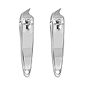 DNHCLL 2 PCS Metal Slanted Edge Nail Cutting Clippers Pedicure Manicure Tool Slanted Tip Cuticle Nail Clipper Cutter Nail Clipper Cutter Pedicure Beauty & Personal Care DNHCLL