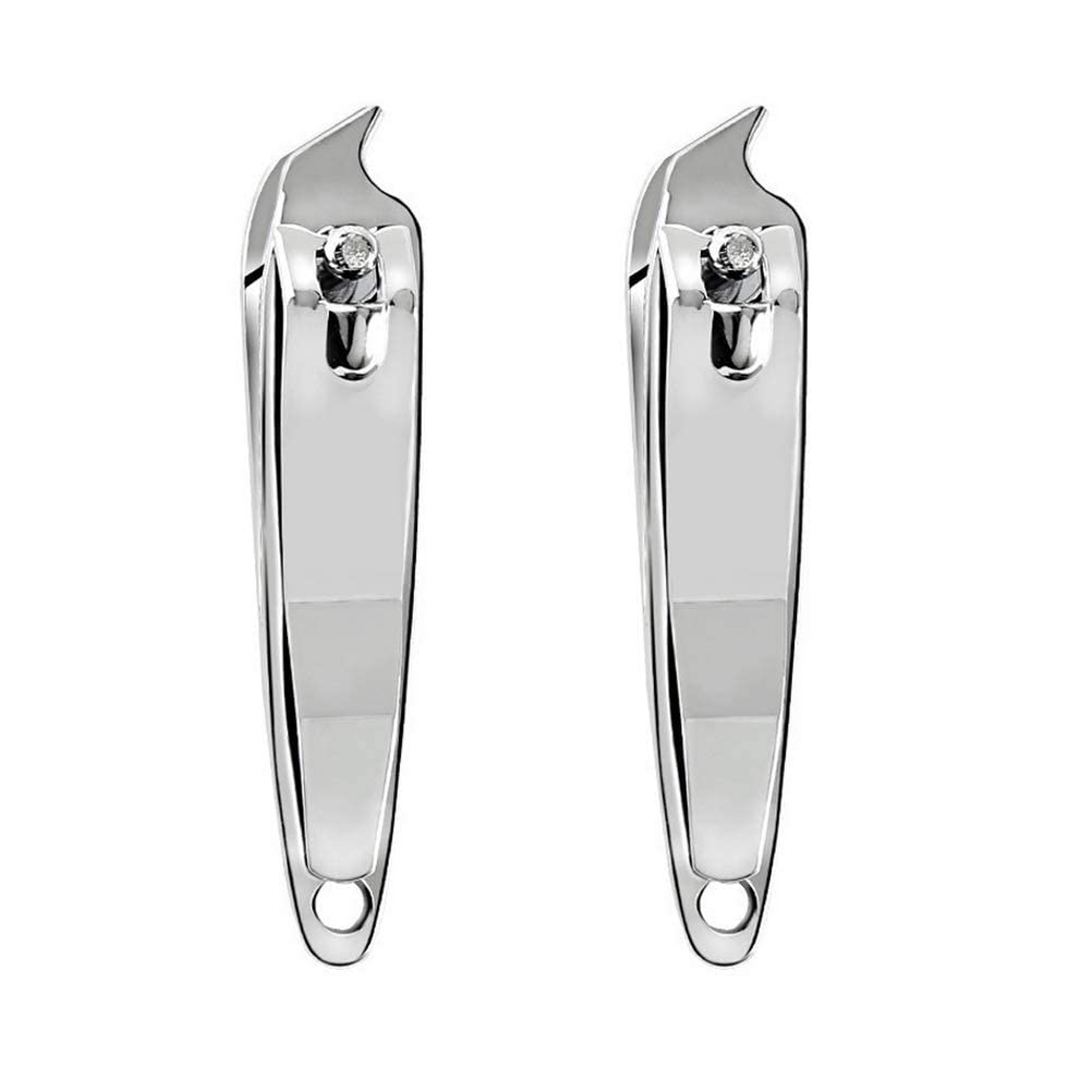 DNHCLL 2 PCS Metal Slanted Edge Nail Cutting Clippers Pedicure Manicure Tool Slanted Tip Cuticle Nail Clipper Cutter Nail Clipper Cutter Pedicure Beauty & Personal Care DNHCLL