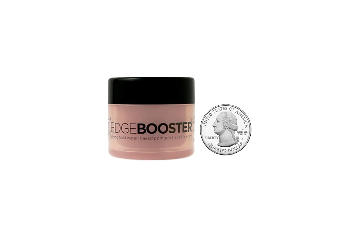 Style Factor EDGEBOOSTER Strong Hold Water-Based Pomade 0.85 Oz Mini Travel Size (0.85 Fl Oz (Pack of 1), Acacia) Beauty & Personal Care Style Factor