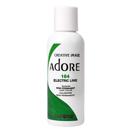 Adore Semi Permanent Hair Color (164 Electric Lime) | Vegan & Cruelty-Free Green Hair Dye | No Ammonia, No Peroxide, No Alcohol | 4 Fl Oz Beauty & Personal Care Adore
