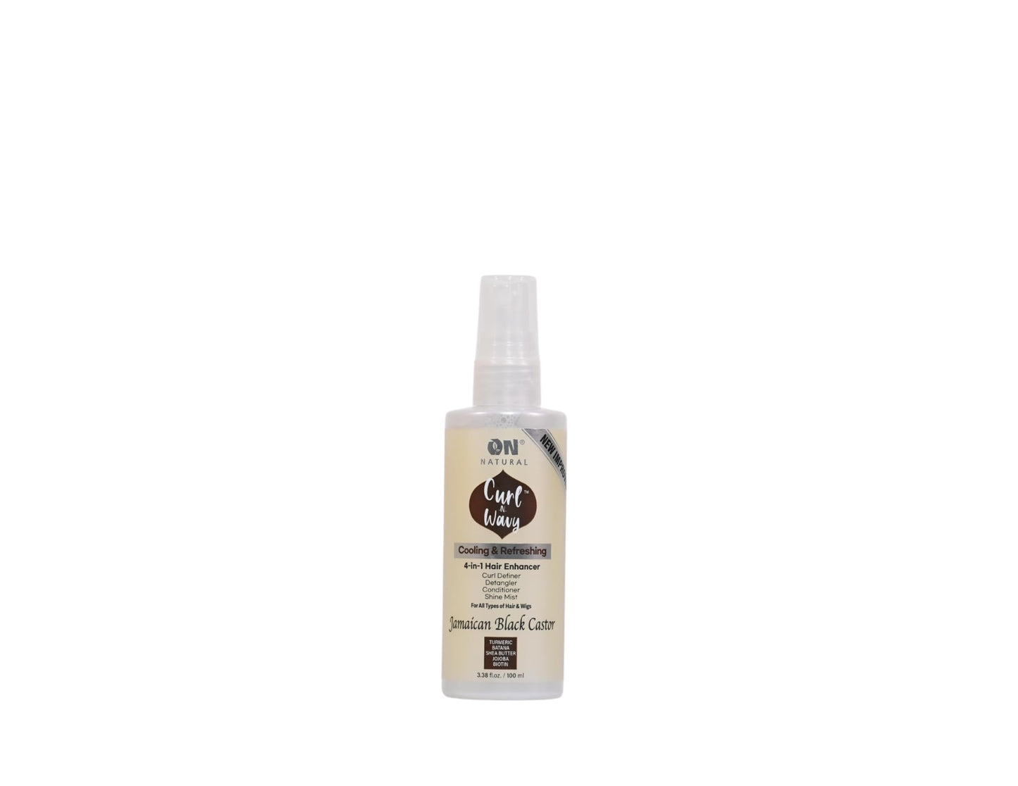 On Natural Curl-N-Wavy 4-in-1 Hair Enhancer For All Hair Texture [Jamaican Black Castor] 3.4 OZ Beauty & Personal Care On Natural