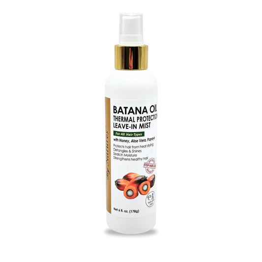 By Natures Batana Oil Thermal Protection Leave In Mist 6 fl.oz, with Honey, Aloe Vera, Papaya Beauty & Personal Care By Natures