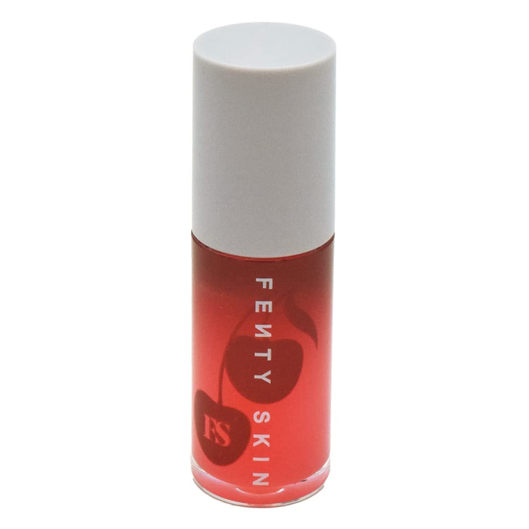 Fenty Skin Cherry Treat Conditioning + Strengthening Lip Oil Cream White 0.19 Ounce (Pack of 1) Beauty & Personal Care Fenty Skin