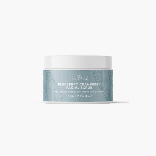 103 Collection, Vegan Blueberry Cranberry Facial Scrub, Cruelty-free, Gentle Exfoliation, Help Calm And Nourish Sensitive Skin Beauty & Personal Care 103 Collection