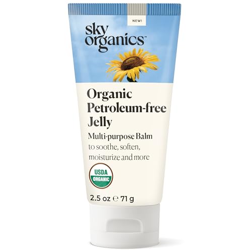 Sky Organics Organic Petroleum-free Jelly, Multi-Purpose Skin Care Balm with Organic Shea Butter, Coconut Oil, Olive Oil & Vitamin E, Moisturizing Lip Beauty & Personal Care Sky Organics