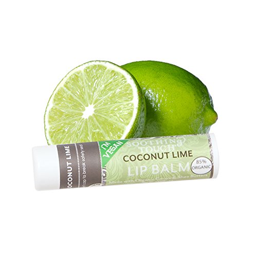Soothing Touch Lip Balm - Organic Coconut Lime - Case of 12 - .25 oz Beauty and Personal Care Soothing Touch