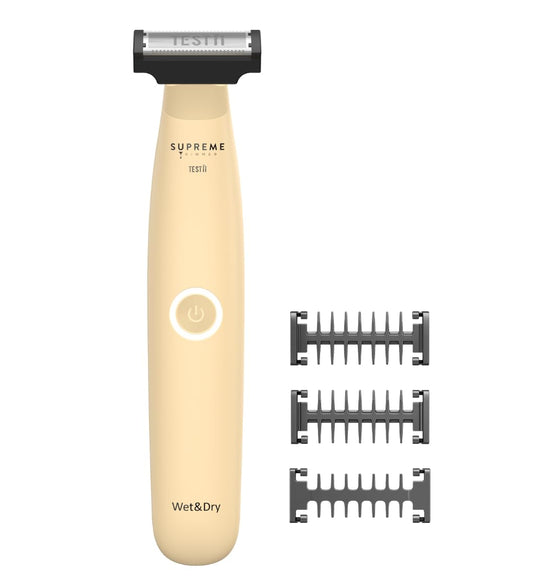 Supreme Trimmer Testii STH120 Men’s Ball Trimmer & Body Groomer - Groin & Pubic Hair Trimmer, Skin-Safe Blade, Waterproof Wet/Dry, USB-C Fast Charge Beauty and Personal Care Supreme Trimmer