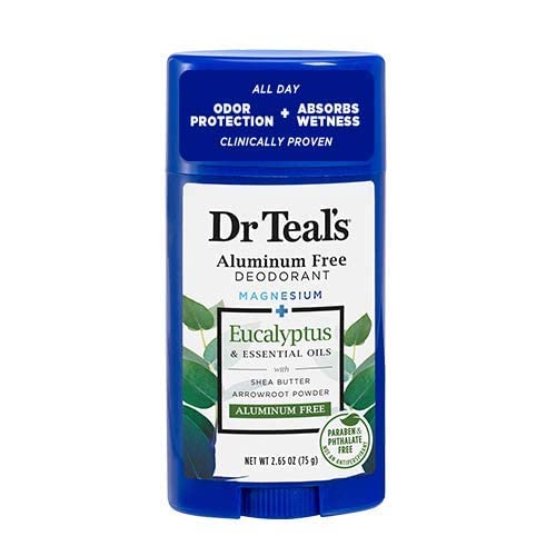 Dr. Teals Deodorant Variety Gift Set (2 Pack, 2.65oz Ea.) - Eucalyptus, & Coconut Oil - Essential Oils, Shea Butter & Magnesium Help Absorb Moisture Beauty and Personal Care Dr Teal's