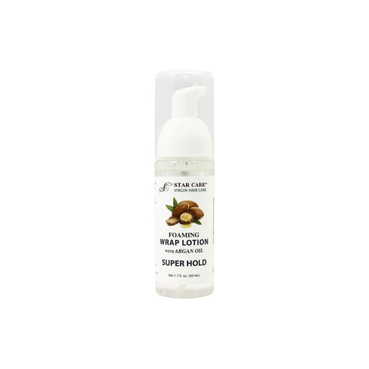 STAR CARE Foaming Wrap Lotion with Argan Oil Lightweight Styling Foam for Shine, Volume & Softness Heat-Safe for Dry Damaged Hair Lightweight Beauty & Personal Care STAR CARE