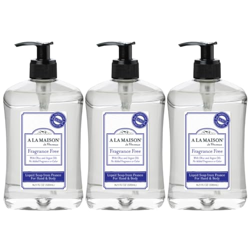 A LA MAISON French Liquid Hand Soap, Hypoallergenic Unscented - Natural Hand Wash Made with Essential Oils - Biodegradable, Plant-Based, Vegan Beauty & Personal Care A LA MAISON
