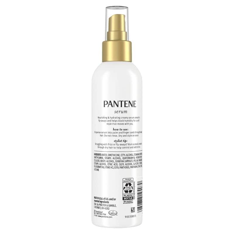Pantene Pro-V Smooth Hair Hydrating Anti-Frizz Serum, 5.7 fl oz (Pack of 3) Beauty & Personal Care Pantene