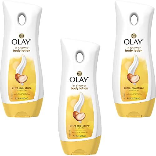 Olay Ultra Moisture In-Shower Lotion With Shea Butter 15.2 Ounce (449ml) (3 Pack) Beauty & Personal Care Olay