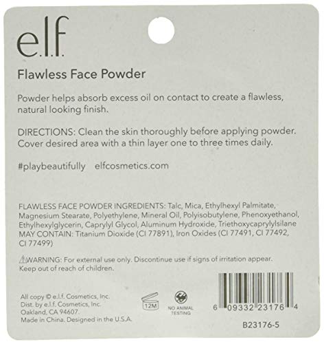 e.l.f. Flawless Face Powder, Light Beige, 0.18 Ounce Beauty & Personal Care e.l.f.