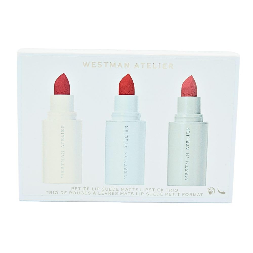 WESTMAN ATELIER Mini Lip Suede Hydrating Matte Lipstick Trio Gift Set: Je Rêve, Elodie & Ma Biche Beauty & Personal Care WESTMAN ATELIER