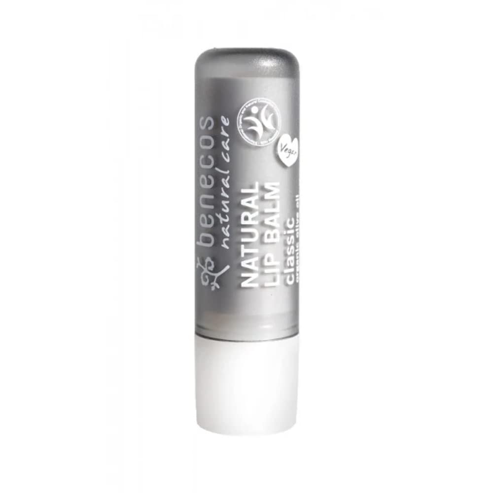 Benecos, Organic and Natural Lip Balm, For Dry and Chapped Lips, Gives Subtle Shine and Natural Look (Classic) Beauty and Personal Care benecos