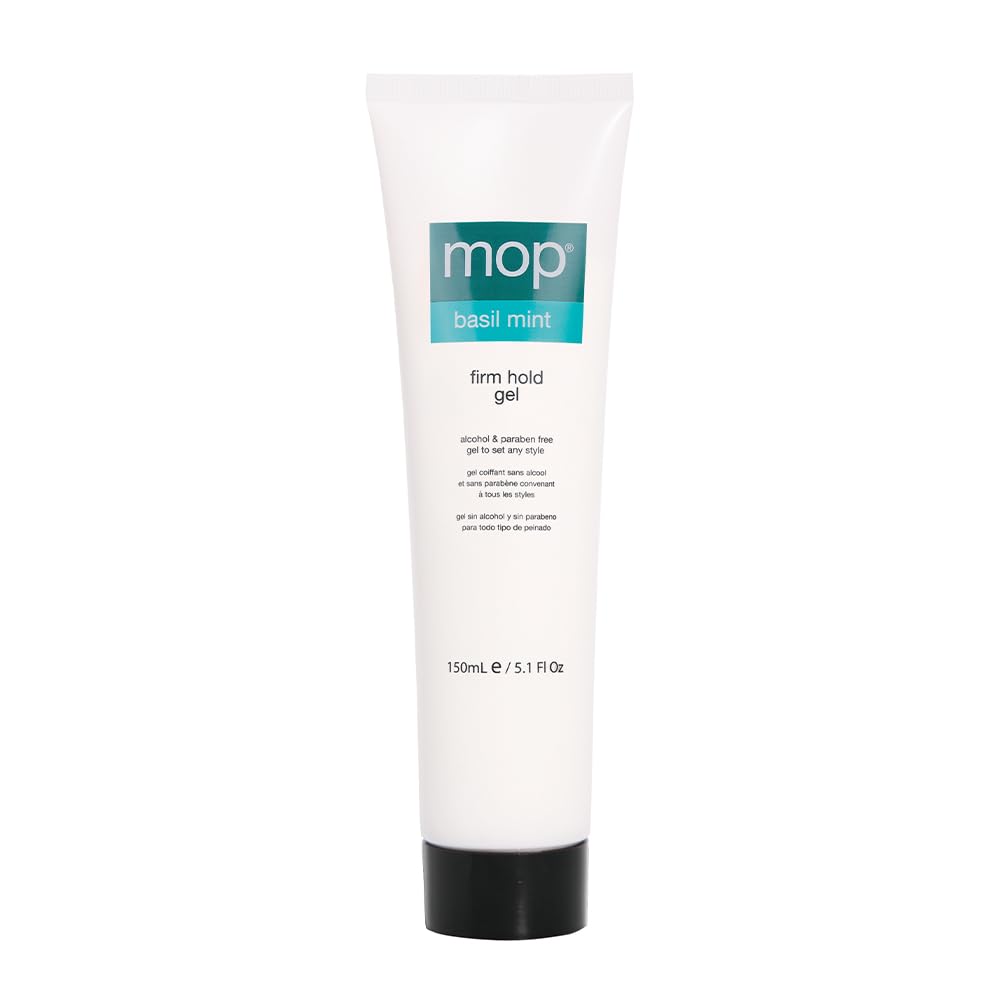 MOP - Basil Mint Firm Hold Gel - Tames Flyaways, Flake-Free, Humidity Resistant - 5.1 fl oz Beauty & Personal Care MOP