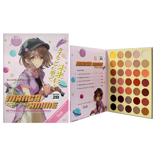 Rude Cosmetics Manga Anime 35 Pressed Pigment and Shadow Book 2B for Women - 1.34 oz Eye Shadow Beauty & Personal Care RUDE