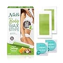 Nad's Body Wax Strips Hair Removal For Women All Skin Types, 20 Waxing Strips + 4 Calming Oil Wipes Beauty & Personal Care Nad's