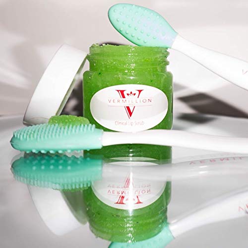 ORGANIC & VEGAN LIP Scrub - Exfoliate Dead Skin - Allergen Friendly, Gluten, Sulfate & Paraben Free - Prevents Cracked & Flaky Lips - with Agave Beauty and Personal Care Vermillion Cosmetics