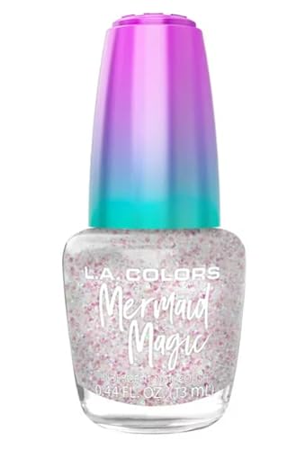L.A. COLORS L.A. Girl Mermaid Magic Nail Polish, Crystals CNL69W Beauty & Personal Care L.A. COLORS