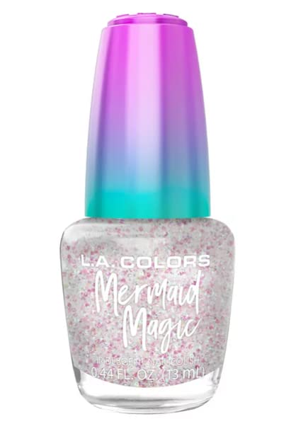 L.A. COLORS L.A. Girl Mermaid Magic Nail Polish, Crystals CNL69W Beauty & Personal Care L.A. COLORS