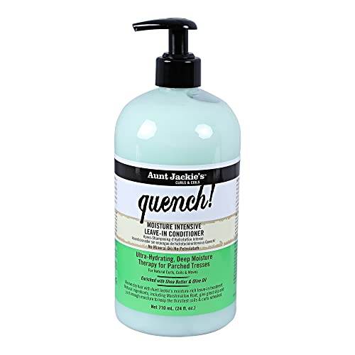 Aunt Jackie's Curls and Coils Quench, Large 24oz Family Sized Pump, Moisture Intensive Leave-In Hair Conditioner for Natural Curls, Coils and Waves Beauty & Personal Care Aunt Jackie's