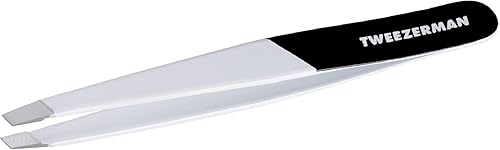 Tweezerman Stainless Steel Slant Tweezer - Eyebrow Tweezers for Women and Men (Midnight Strike) Beauty & Personal Care Tweezerman