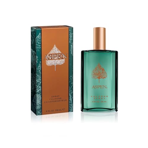 Aspen Cologne Spray, Vegan Formula, Cologne Spray, Woody Spicy Scent, 118 ml (4oz) Beauty & Personal Care Aspen
