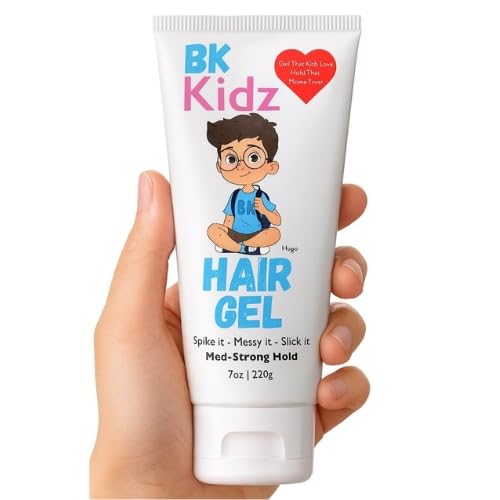 BK Kidz Boys Hair Gel 7 oz - Strong Hold for Kids & Toddlers, Spike It, Messy It, Slick It Styling, No Flake All-Day Hold Beauty & Personal Care Bonsai Kids Hair Care